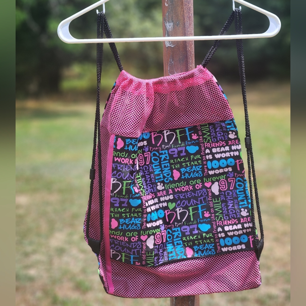 Build A Bear Workshop Nylon Backpack Knapsack Carrier Bag🐻